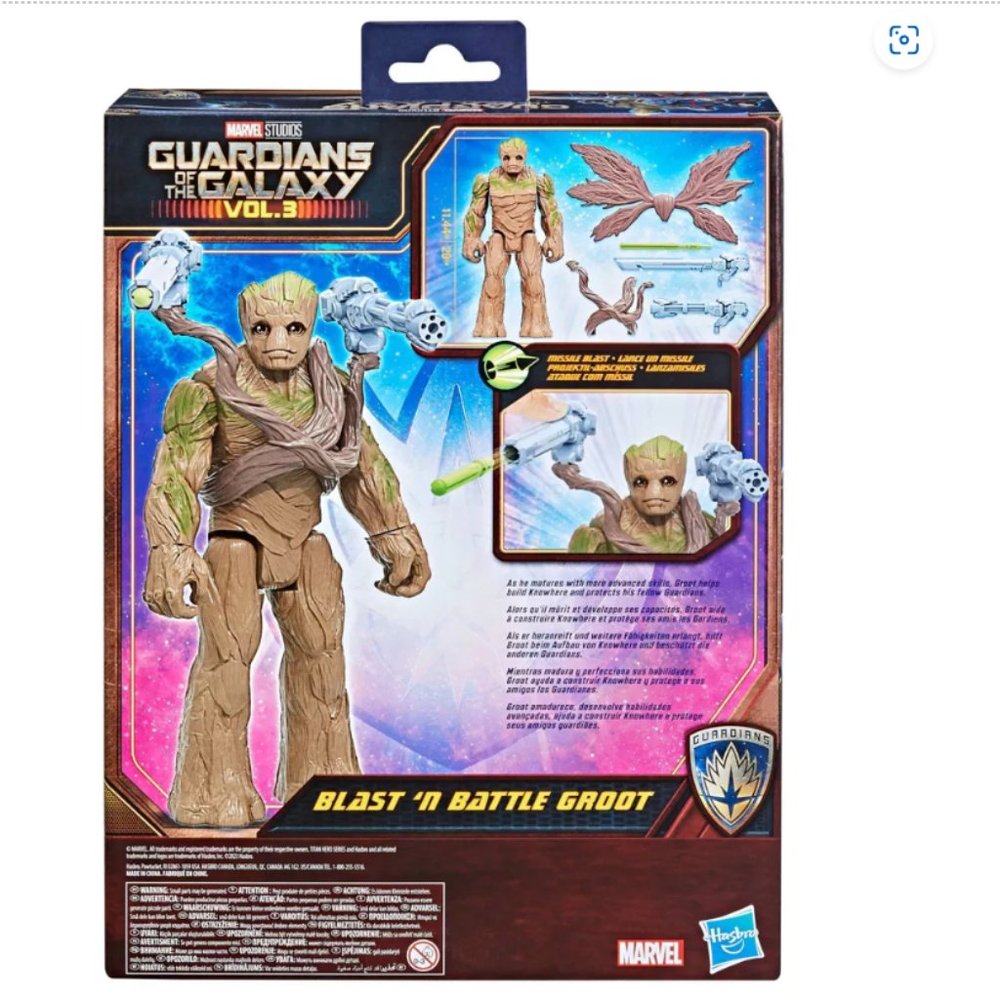 Marvel BLAST N BATTLE Groot - Guardians of the Galaxy Vol 3 - Action Figure